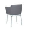 Chintaly Imports,Modern Club Arm Chair  Memory Swivel - Set of 2 - 3 of 4