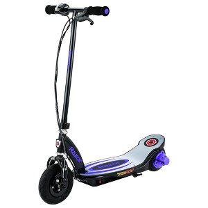 Razor Power Core E100 Electric Scooter with Aluminum Deck, Hand Operated Front Brake, and Adjustable Handlebar Height for Kids 8 Years Plus, Purple - 1 of 4