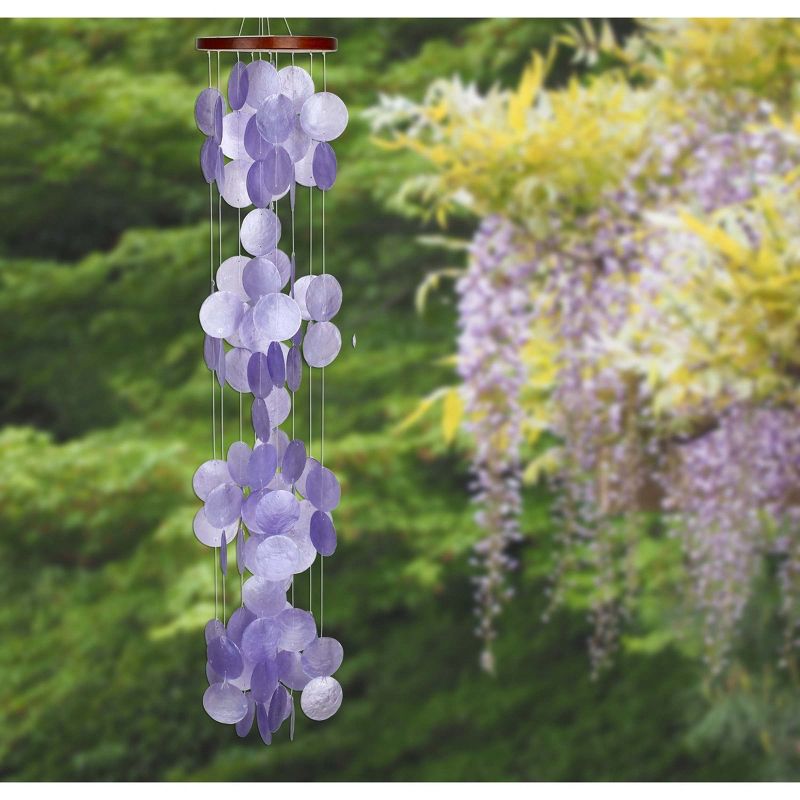 Woodstock Wind Chimes Asli Arts® Collection, Capiz Waterfall, 40'' Wind Chime, 3 of 8