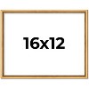 PosterPalooza | Classic Modern Gold Picture Frame - UV Acrylic, Backing Board, Hanging Hardware Included - 2 of 4