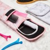 Glamlily 2 Pack Curling and Flat Iron Case, Marble Print Travel Accessories (15x5 In) - 2 of 4