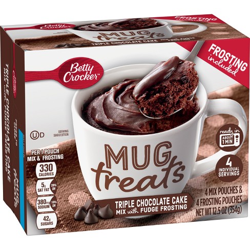 Betty Crocker Mug Treats Triple Chocolate Cake Mix 4ct 12 5oz Target