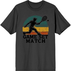 Game Set Match Adult Crew Neck Short Sleeve Tee - 1 of 2