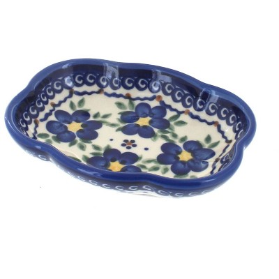 Blue Rose Polish Pottery 85 Vena Soap Dish