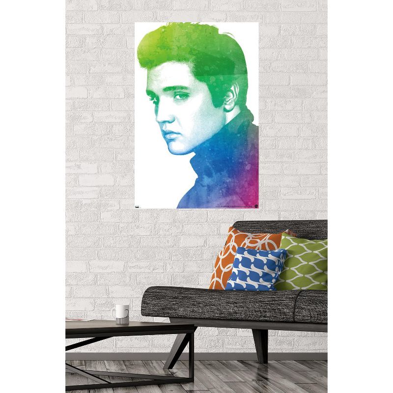 Trends International Elvis Presley - Watercolor Unframed Wall Poster Prints, 2 of 7