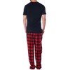 Alpine Swiss Mens Pajama Set Cotton Shirt and Polar Fleece Pants with Pockets - 4 of 4
