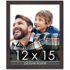 PosterPalooza | Textured Brown Picture Frame - UV Acrylic, Foam Board Backing, Hanging Hardware - 2 of 4