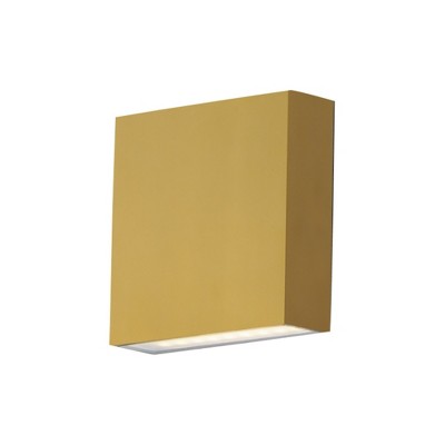 ET2 Lighting Brik 2 - Light Wall Light in  Natural Aged Brass