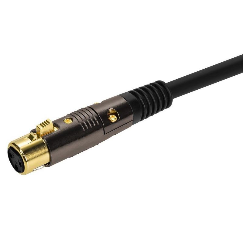 Monoprice XLR Male to XLR Female Cable [Microphone & Interconnect] - 10 Feet | Gold Plated, 16AWG - Premier Series, 3 of 7
