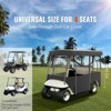 VEVOR Golf Cart Enclosure 86'', 4-Person Golf Cart Cover, 4-Sided Fairway Deluxe, 300D Waterproof Driving Enclosure with Transparent Windows, Black - 3 of 4