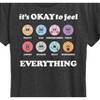 Women's - Instant Message - Its Okay To Feel Everything Short Sleeve Graphic T-Shirt - 2 of 4