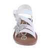 bebe Girls' Sandals - Cute and Comfy Toddler Girls' Summer Shoes, Perfect Beach Sandals for Toddlers with Charms and Flowers - 4 of 4