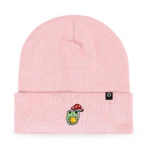 Dalix Mushroom Frog Embroidered Beanie Hat Cotton Cute Winter Fall Cap Womens - 1 of 4