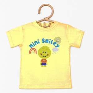 The Juniper Shop Mini Smiley Rainbow Cloud Lumi Toddler Short Sleeve Tee - 1 of 4