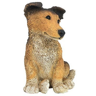 Design Toscano Brown Collie Puppy Dog Statue - Brown