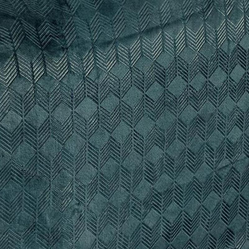 Amrani Bedcover Embossed Blanket Soft Premium Microplush Green by Plazatex, 3 of 4