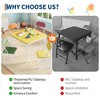 GustoWave Kids Folding Table and Chairs Set, Toddlers Children's Activity Table and Chairs Set for Dining Room, Daycare, Classrooms - 4 of 4