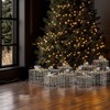 Slickblue Set of 3 Lighted Christmas Gift Boxes with 140 LED Warm White Lights for Indoor & Outdoor Decor - 3 of 4