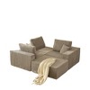110" Cloud Modular L-Shaped Sectional Sofa with Ottoman & 2 Pillows - 4 of 4
