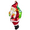 Craftoutlet.Com 6.5 Inch Santa With Bagged Tree Christmas Mercury Glass Tree Ornaments - 3 of 4