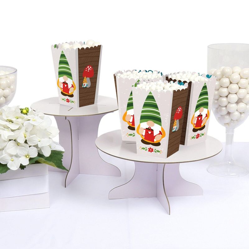 Big Dot of Happiness Garden Gnomes - Forest Gnome Party Favor Popcorn Treat Boxes - Set of 12, 3 of 5