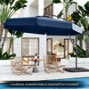 Tangkula 10FT Offset Hanging Umbrella Patio Cantilever Umbrella w/ Easy Tilt Adjustment - 2 of 4