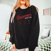Galentine's Social Club Glitter - Women's Lightweight Garment Dyed Sweatshirt - 2 of 4