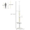 Mewoofun Floor to Ceiling Cat Tree with Scratching Posts, Cat Climbing Tower with Cloud Shape Platforms, Anti-toppling Device, White, 19"*12.5"*100.5" - 2 of 4