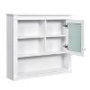 CAVINAS 32"x28" Elegant Wall Mounted Bathroom Cabinet with Mirror&5 Adjustable Shelves,Mirrored Medicine Cabinet for Bathroom,Matte Finish - 2 of 4