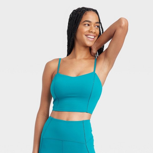 Women's Textured Seamless Bra - Joylab™ Dark Green L : Target