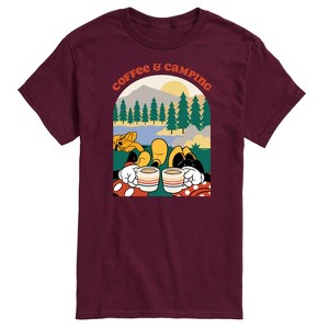 Men's - Disney - Coffee and Camping Short Sleeve Graphic T-Shirt - 1 of 4