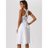 Allegra K Women's Sleeveless Fit and Flare Midi Dresses - 3 of 4