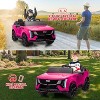 Acekool 24V Licensed Cadillac 2-Seater Kids Ride-On Car, Remote Control, Spring Suspension, LED Lights & Music, Electric Truck for Toddlers (White) - 4 of 4