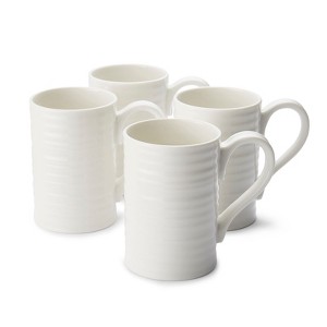 Portmeirion Sophie Conran White Tall Mugs - Set of 4 - 1 of 4