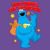 Women's Sesame Street Cookie Monster 100 Days of School Racerback Tank Top - 2 of 4
