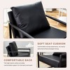 Grungis Classic Accent Chair with Metal Frame,Arm Chair with Ergonomic Design,29.72" W Accent Chair for Bedroom,Reading Room,Office,Black - 4 of 4