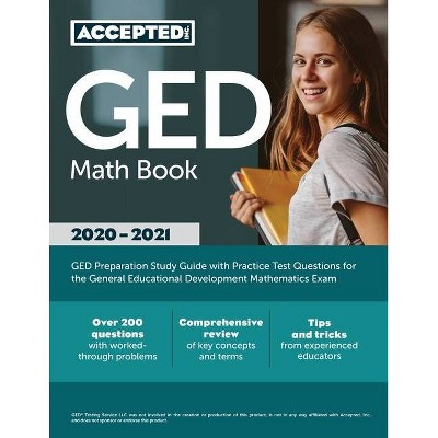 GED Math Book 2020-2021 - by  Accepted (Paperback)