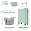 Lyngins 20 Inch Hardside Carry on Luggages with Spinner Wheels,TSA Lock,Toiletry Bag,Duffel Bag,Expandable Suitcases for  Weekend Trip,Travel - 3 of 4