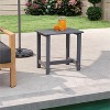 MaseiKar Outdoor Side Table, HDPE Small Adirondack Side Tables, Outside End Table for Patio, Porch, Deck, Pool, Weather Resistant/Easy Maintenance - 2 of 4