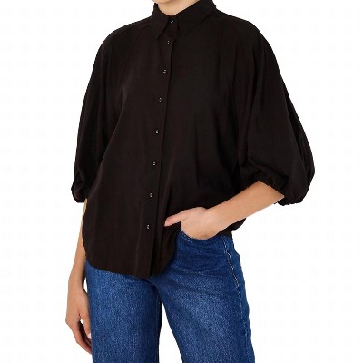 Women's Puff Sleeve Top - APRICOT