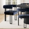 7 Piece Dining Set for 7,Extendable Wood Dining Table with 6 Upholstered Velvet Dining Chairs with Arm for Dining Room,Kitchen-Maison Boucle - 4 of 4