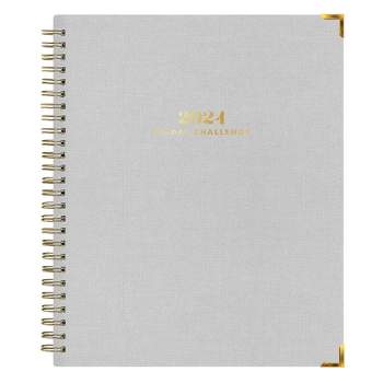The Everygirl x Day Designer 2024 Planner Weekly/Monthly 7"x9" 30 Day Challenge Bookcloth Light Gray