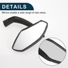 Bike Rearview Mirror 12.2x5.5cm Adjustable | Front Handlebar Bike Mirror Black with Mounting Accessories for Bicycle Mountain Road Bike 1 Pair - 4 of 4