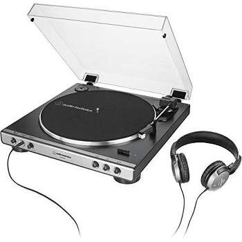 Audio-Technica AT-LP60-BT (White) Fully automatic turntable with built-in  phono preamp and wireless Bluetooth® audio output at Crutchfield