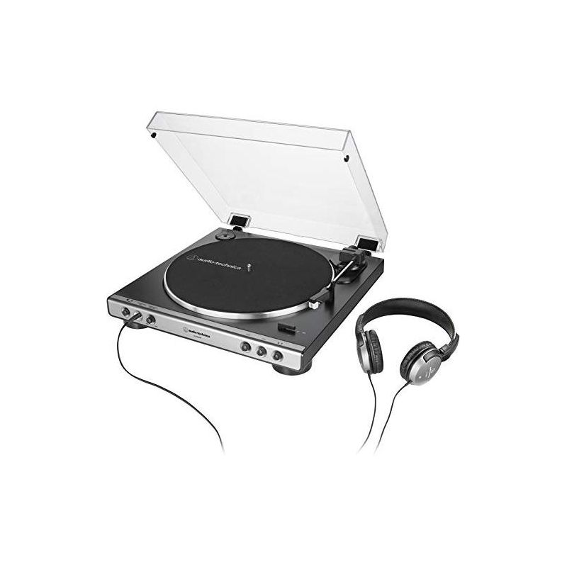 Audio-Technica AT-LP60XHP Fully Automatic Belt-Drive Turntable, Gunmetal/Black, 1 of 7