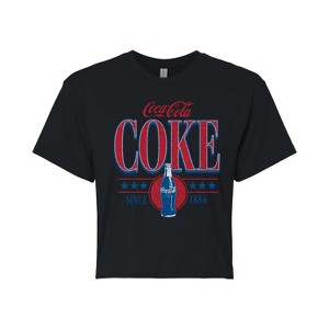 Women's - Coca-Cola - 90s Coke Collegiate Cropped Graphic T-Shirt - 1 of 4