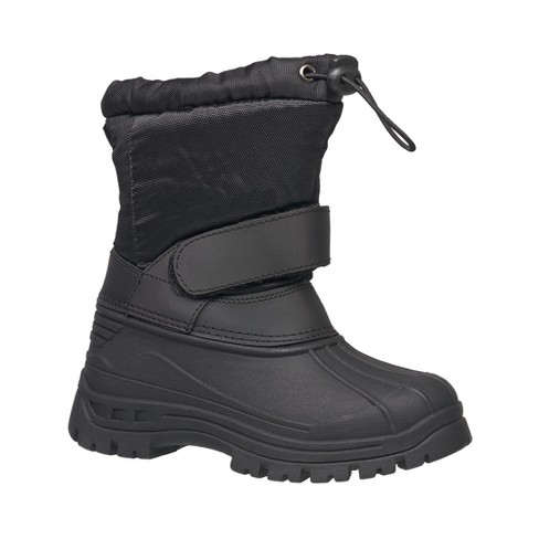 Coxist Kid's Snow Boot - Winter Boot For Boys And Girls In Black Size 7 ...