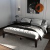 Infans King Size 14" Wooden Bed Frame Mattress Platform Wood Slats Support  Espresso - 3 of 4