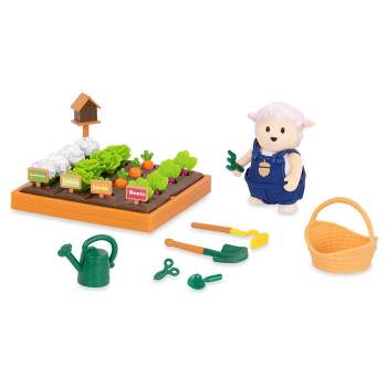 Li'l Woodzeez Miniature Playset with Animal Figurine 31pc - Garden Set