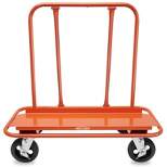 GypTool Heavy Duty Drywall Sheet Cart & Panel Dolly with 4 Swivel Wheels - Orange